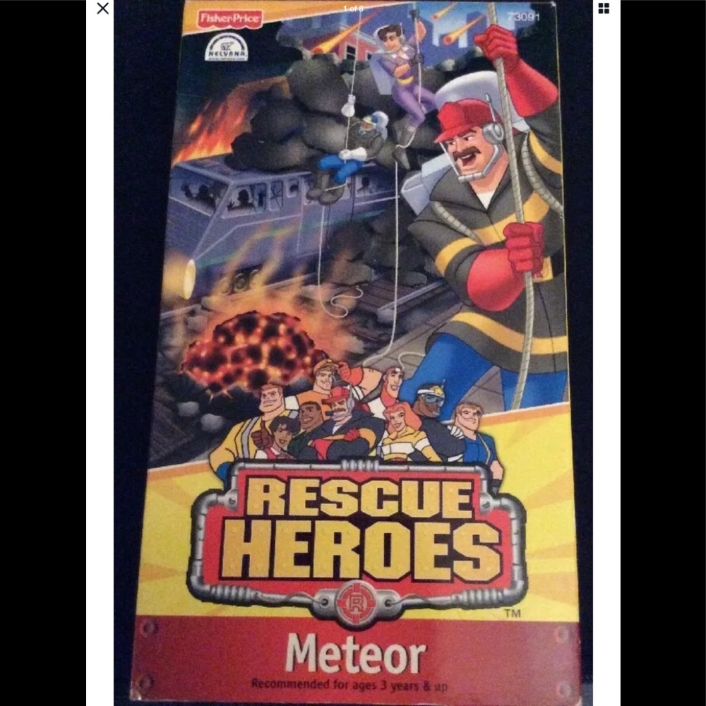 RESCUE HEROS VHS TAPE, METEOR